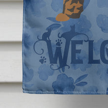Load image into Gallery viewer, Foldex Exotic Fold #2 Cat Welcome Flag Canvas House Size CK4891CHF