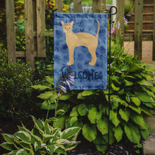 Load image into Gallery viewer, German Rex #2 Cat Welcome Garden Flag - Outdoor Decorative Yard Flag CK4893GF