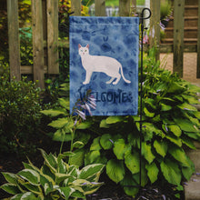 Load image into Gallery viewer, Khao Manee #1 Cat Welcome Garden Flag - Outdoor Decorative Yard Flag CK4900GF