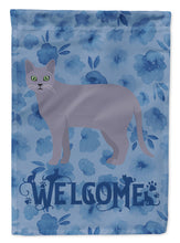 Load image into Gallery viewer, Korat #1 Cat Welcome Flag Canvas House Size CK4902CHF