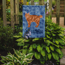 Load image into Gallery viewer, Kurilian Bobtail Cat Welcome Garden Flag - Outdoor Decorative Yard Flag CK4906GF