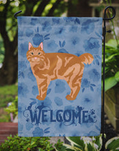 Load image into Gallery viewer, Kurilian Bobtail Cat Welcome Garden Flag - Outdoor Decorative Yard Flag CK4906GF