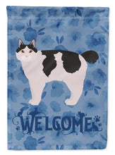 Load image into Gallery viewer, Kurilian Bobtail #2 Cat Welcome Flag Canvas House Size CK4907CHF