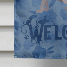 Load image into Gallery viewer, Lykoi #2 Cat Welcome Flag Canvas House Size CK4912CHF