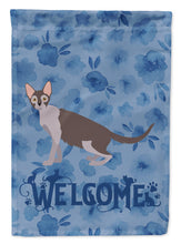 Load image into Gallery viewer, Lykoi #2 Cat Welcome Flag Canvas House Size CK4912CHF