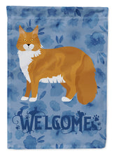 Load image into Gallery viewer, Maine Coon #1 Cat Welcome Flag Canvas House Size CK4914CHF