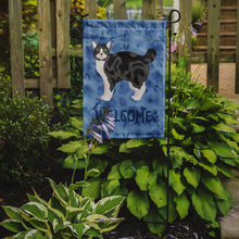 Load image into Gallery viewer, Manx #1 Cat Welcome Garden Flag - Outdoor Decorative Yard Flag CK4918GF