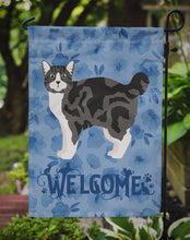 Load image into Gallery viewer, Manx #1 Cat Welcome Garden Flag - Outdoor Decorative Yard Flag CK4918GF