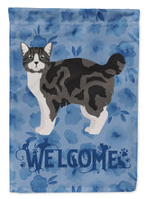 Load image into Gallery viewer, Manx #1 Cat Welcome Garden Flag - Outdoor Decorative Yard Flag CK4918GF