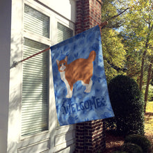 Load image into Gallery viewer, Manx #2 Cat Welcome Flag Canvas House Size CK4919CHF