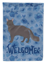 Load image into Gallery viewer, Nebelung #1 Cat Welcome Garden Flag - Outdoor Decorative Yard Flag CK4927GF