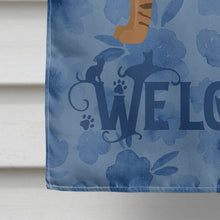 Load image into Gallery viewer, Ocicat Cat Welcome Flag Canvas House Size CK4932CHF