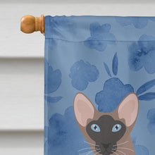 Load image into Gallery viewer, Oriental Bicolor Cat Welcome Flag Canvas House Size CK4936CHF