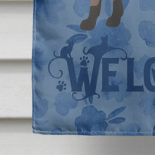 Load image into Gallery viewer, Oriental Bicolor Cat Welcome Flag Canvas House Size CK4936CHF