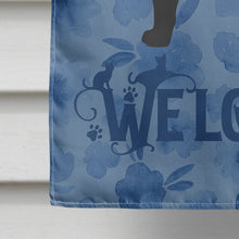Load image into Gallery viewer, Pantherette Cat Welcome Flag Canvas House Size CK4943CHF