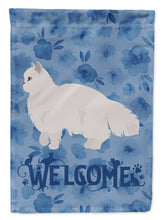 Load image into Gallery viewer, White Persian Traditional Cat Welcome Garden Flag - Outdoor Decorative Yard Flag CK4947GF