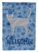 Load image into Gallery viewer, Russian Blue #1 Cat Welcome Flag Canvas House Size CK4961CHF