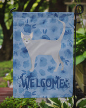Load image into Gallery viewer, Russian Blue #1 Cat Welcome Garden Flag - Outdoor Decorative Yard Flag CK4961GF
