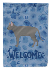 Load image into Gallery viewer, Russian Blue #2 Cat Welcome Garden Flag - Outdoor Decorative Yard Flag CK4962GF