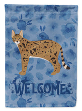 Load image into Gallery viewer, Savannah #1 Cat Welcome Flag Canvas House Size CK4967CHF
