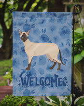 Load image into Gallery viewer, Siamese Modern #2 Cat Welcome Garden Flag - Outdoor Decorative Yard Flag CK4977GF