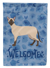 Load image into Gallery viewer, Siamese Modern #2 Cat Welcome Garden Flag - Outdoor Decorative Yard Flag CK4977GF