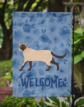 Load image into Gallery viewer, Siamese Traditional #2 Cat Welcome Garden Flag - Outdoor Decorative Yard Flag CK4979GF