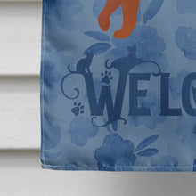Load image into Gallery viewer, Somali Cat Welcome Flag Canvas House Size CK4988CHF