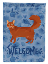 Load image into Gallery viewer, Somali Cat Welcome Flag Canvas House Size CK4988CHF