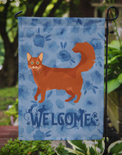 Load image into Gallery viewer, Somali Cat Welcome Garden Flag - Outdoor Decorative Yard Flag CK4988GF