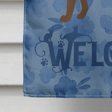 Load image into Gallery viewer, Suphalak Cat Welcome Flag Canvas House Size CK4992CHF