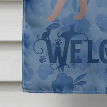 Load image into Gallery viewer, Thai Lilac #2 Cat Welcome Flag Canvas House Size CK4994CHF