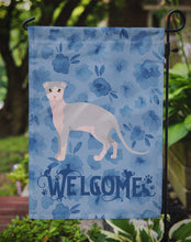 Load image into Gallery viewer, Ukrainian Levkoy Cat Welcome Garden Flag - Outdoor Decorative Yard Flag CK5001GF