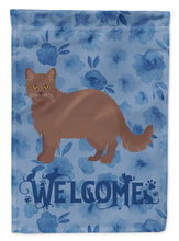 Load image into Gallery viewer, York Chocolate #1 Cat Welcome Garden Flag - Outdoor Decorative Yard Flag CK5003GF