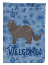 Load image into Gallery viewer, York Chocolate #2 Cat Welcome Flag Canvas House Size CK5004CHF