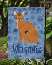 Load image into Gallery viewer, Abyssinian Cat Welcome Garden Flag - Outdoor Decorative Yard Flag CK5005GF