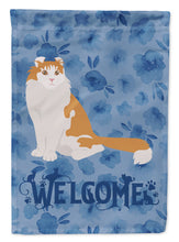 Load image into Gallery viewer, American Curl Cat Welcome Flag Canvas House Size CK5007CHF