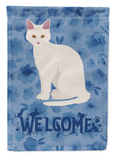 Load image into Gallery viewer, Aphrodite Giant Cat Welcome Flag Canvas House Size CK5010CHF