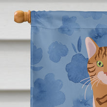 Load image into Gallery viewer, Bengal Cat Welcome Flag Canvas House Size CK5013CHF