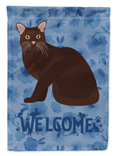 Load image into Gallery viewer, Burmese #2 Cat Welcome Garden Flag - Outdoor Decorative Yard Flag CK5020GF