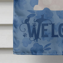 Load image into Gallery viewer, Chantilly Tiffany Cat Welcome Flag Canvas House Size CK5023CHF