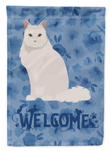 Load image into Gallery viewer, Chantilly Tiffany Cat Welcome Flag Canvas House Size CK5023CHF