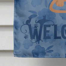 Load image into Gallery viewer, Devon Rex #1 Cat Welcome Flag Canvas House Size CK5028CHF