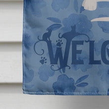 Load image into Gallery viewer, Devon Rex #2 Cat Welcome Flag Canvas House Size CK5029CHF