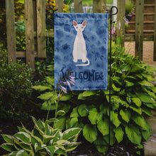 Load image into Gallery viewer, Devon Rex #2 Cat Welcome Garden Flag - Outdoor Decorative Yard Flag CK5029GF