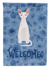 Load image into Gallery viewer, Devon Rex #2 Cat Welcome Garden Flag - Outdoor Decorative Yard Flag CK5029GF