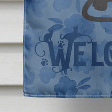 Load image into Gallery viewer, Devon Rex #3 Cat Welcome Flag Canvas House Size CK5030CHF