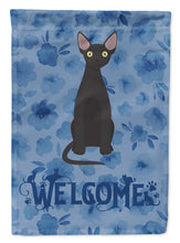 Load image into Gallery viewer, Devon Rex #3 Cat Welcome Flag Canvas House Size CK5030CHF