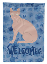 Load image into Gallery viewer, Don Sphynx Cat Welcome Flag Canvas House Size CK5031CHF