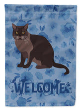 Load image into Gallery viewer, European Burmese Cat Welcome Flag Canvas House Size CK5033CHF
